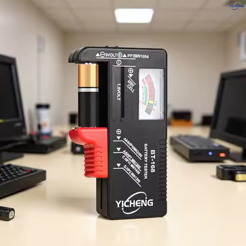 2Pcs Battery Tester,Universal Battery Checker for AA / AAA / C / D / 9V / 1.5V Button Cell Batteries