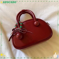 AVOCAYY Shoulder Bag, Retro Cherry Christmas Gift Underarm Bag, Handbag Large Capacity Casual for Wo