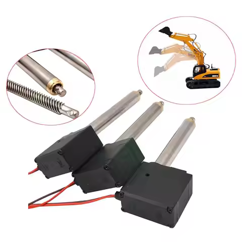 3PCS /Set Upgraded Metal Strength Screw Rob Main Arm Second Arm Bucket Arm Driving Rod With Servo Fo