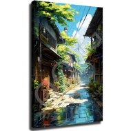 Generic Anime Style Landscape Original Design Canvas Wall Art Poster Unique Modern Home Decorations 