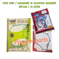 MODENAS GT128 / X-CITE - TOP SET GASKET / ENGINE GASKET CLUTCH / GASKET MAGNET COVER ENJIN BLOCK HEA
