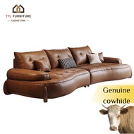 Brown   z7 z7 Leather TYL ⚡ Sofa Vintage Italian 3,2 seater sofa ⚡  z7 ⚡       ⚡