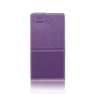 [每週三截止]日本原裝 Simplism Vertical Flip Style for Sony Xperia Z C6602 直翻式縱開型皮套立架 紫色TR-VFXPZ-PP 保護套