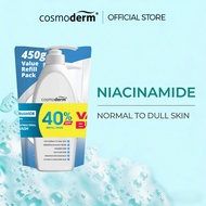 (Value Pack) Cosmoderm Niacinamide Body Wash 500ml + Refill Pack 450ml