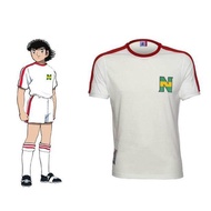 CODqmhxv40080tfxg เสื้อกีฬาแขนสั้น ลายทีมชาติฟุตบอล Captain Tsubasa Nankatsu สีขาว