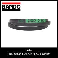 VANBELT A-76 BANDO BELT GREEN SEAL a TYPE A76 FANBELT VBELT FAN BELT VAN BELT