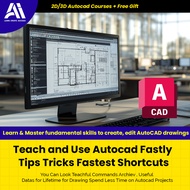 Video Course - Teach and Use Autocad Fastly Tips Tricks Fastest Shortcuts | Learn Autocad 2025 | Aut