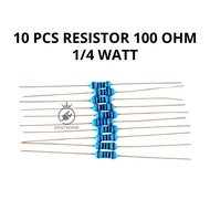10 Pcs Resistor 100 Ohm 1/ 4 Watt 100 Ohm 0.25W DIY PCB Electronic Components