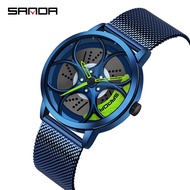 SANDA Hot Fashion Personality Runner Watch Cool Luxury Men's Charm Quartz Watch Leisure Sports Watch
