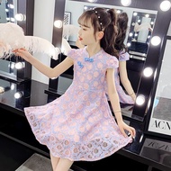连衣裙dress女童连衣裙夏装2025新款儿童汉服洋气公主裙雪纺裙子夏季女孩古装新款26.7.28