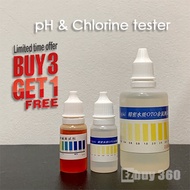 Water Quality Test Reagent pH Tester & Chlorine Tester