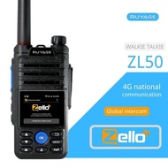 J46 Ruyage ZL50 Zello Walkie Talkie 4G Radio บลูทูธพร้อมกับซิมการ์ดระยะยาวแบบมืออาชีพที่มีประสิทธิภาพ Radio100km สองทาง