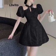 [Lovito] Váy cắt may đơn giản thông thường cho nữ