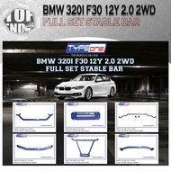 TYPE ONE 100% ORIGINAL BMW 320i F30 12Y 2.0 2WD FULL SET STABLE BAR COLOUR BLUE CAR BODYKIT