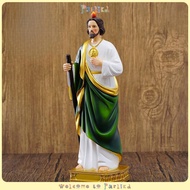 LOVIVER Saint Jude รูปปั้นของสะสมของแต่งบ้านแปลกใหม่เครื่องประดับยางของขวัญสำหรับผู้ศรัทธาสำหรับห้อง