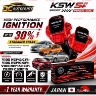 KSW S+ SPORT PLUG PENCIL COIL IGNITION TOYOTA VIOS NCP42 NCP93 NCP150 PRIUS C NHP10 YARIS OEM QUALIT