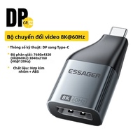 Essager USB Type-C Adapter 4K 120Hz 8K 60Hz HD Truyền Video Bộ Chuyển Đổi HDMI DP VGA Mini DP Cho Ma