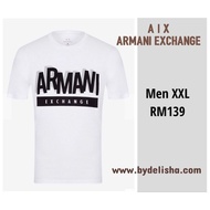 Armani Exchange Men XXL T-shirt White AX Armani