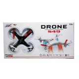 DR โดรน SX โดรน 4 ใบพัดบังคับวิทยุด้วยความถี่ 2.4 Ghz 6 แชแแนล รุ่น S49_x000D_(สีดำ) Drone เครื่องบินบังคับ