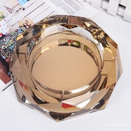XY！Good-lookinginsChampagne Gold Color Ashtray Colorful Ashtray Home