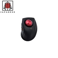 [Direct from JP]ELECOM Trackball Mouse / Finger / 8 Button / Wired / Wireless / Bluetooth / Black