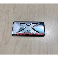 ORIGINAL TYPE X WRITING EMBLEM + glue Daihatsu Xenia Sigra Ayla luxio3m