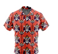 Portgas D. Ace Jolly Roger One Piece Button Up HAWAIIan CASUAL Shirt, Size XS-6XL, Style Code69