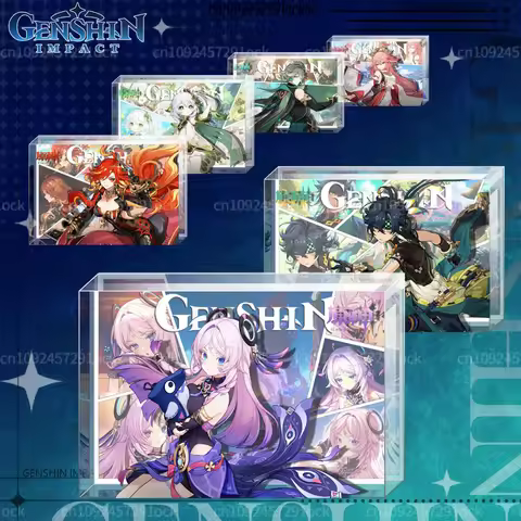 Genshin Impact Acrylic Brick Arlecchino Clorinde Furina Chiori Sigewinne Sethos Neuvillette Wriothes