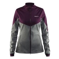【速捷戶外】瑞典Craft 1903578 Soft shell保暖外套(女)-灰紫, 滑雪 跑步 路跑 野跑 馬拉松 