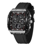 SMAEL Brand 8109 New electronic watch fashion square dual display waterproof luminous Multi-color Fo