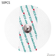 ZONG 50 Pieces Set Practical Disposable Electrode Pads ECG EKG Electrodes Heart Monitor Non-woven El