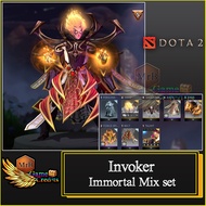 Invoker - ** Immortal Mix set** Magus Accord / Dark Artistry Pauldrons / Magus Apex / Cloak of Volat