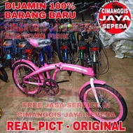 Promo Ied! Sepeda Lipat 20 Inch Trex Exotic Evergreen Murah