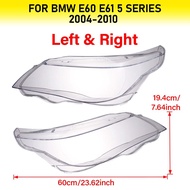 ฝาครอบไฟหน้ารถ E61 5 E60ที่ครอบไฟหน้ารถ2004-2010ชุดไฟติดปีกหมวกไฟหน้าไฟฉายคาดศีรษะอุปกรณ์ BMW