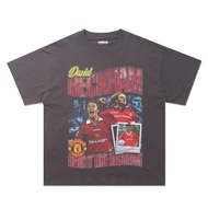 David Beckham T-shirt - Manchester United shirt Vintage Crack 90's / David Beckham T-shirt
