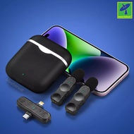 Mastersat 2-in-1 Plug dji mic 80 Meters Transmission Range โทรศัพท์มือถือไมโครโฟนไร้สายแบบหนีบสำหรั