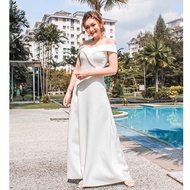 READY STOCK IN MALAYSIA JOLIVIA & CO Engagement Dress Wedding Dress ROM White Dress Plus Size
