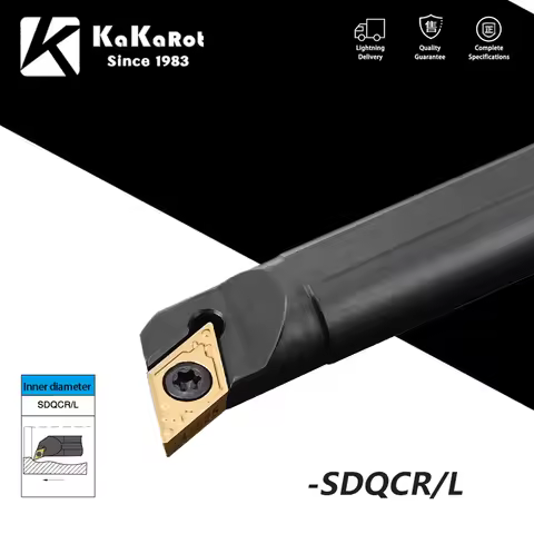 KaKarot Internal Turning Tool Holder SDQCR S08K-SDQCR07 S16Q-SDQCR11 S32T-SDQCR1 1Carbide Inserts SD