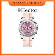 Hector Italy Jam Tangan Wanita Ladies Rubber Quartz Watch L-HEC500