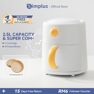 Simplus Air Fryer | 2.5L Ideal Capacity | 800W Power | Super Cute & Compact | Household Dorm Use | 8