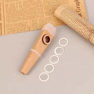 SportsTrail 1 cái sáo gỗ Kazoo Kazoo bằng gỗ đi kèm người mới bắt đầu sáo rất đơn giản dễ học và chơ