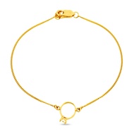 Top Cash Jewellery 916 Gold Ring Charm Bracelet
