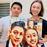 【客製 • 情侶】標準尺寸積木畫 客製化 情侶 婚禮 樂高