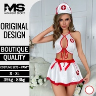 [VERY SEXY] MS Premium Women Sexy Nurse Costume Sexy Lingerie Bodycon Cosplay Nightwear Baju Tidur S
