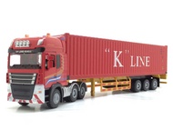 ☍ ☍ Gift Box Jingbang Semi-Hanging Maersk Container Alloy Truck Model 1:50 Laruan