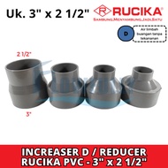 INCREASER D 3 x 2 1/ 2 inch RUCIKA PVC VERLOP SOK REDUCER DV VLOK SOK