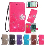 Samsung A51 A71 S10 Lite/ A91 A81 M31 Bling Plum blossom Phone Casing Flip leather Cover Wallet Case