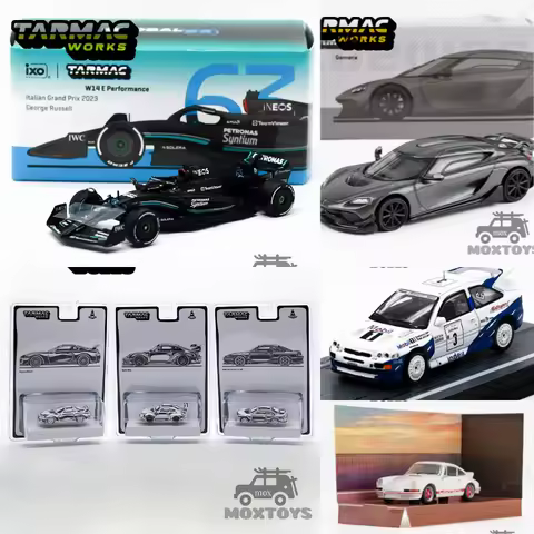 Tarmac Works 1:64 W14 RWB993 Supra S14 Gemera Escort RS Carrera Diecast Model Car