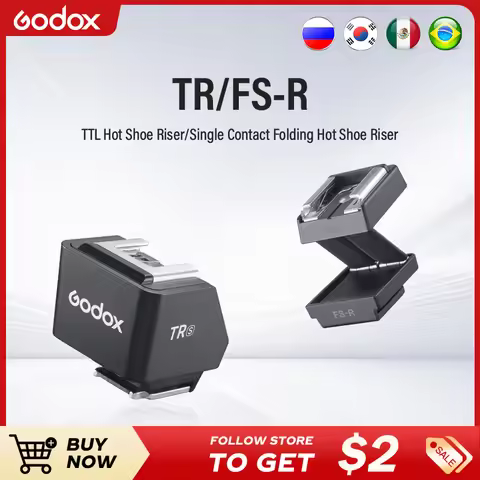 Godox TR TTL Hot Shoe Riser Compatible with Canon E-TTL II, Nikon i-TTL, Sony, OM System and Panason