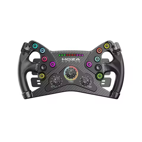 MOZA Racing KS Steering Wheel 300mm Butterfly Style GT Wheel With Programmable Short Travel RGB Butt